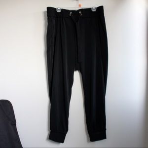 Black, dressy joggers